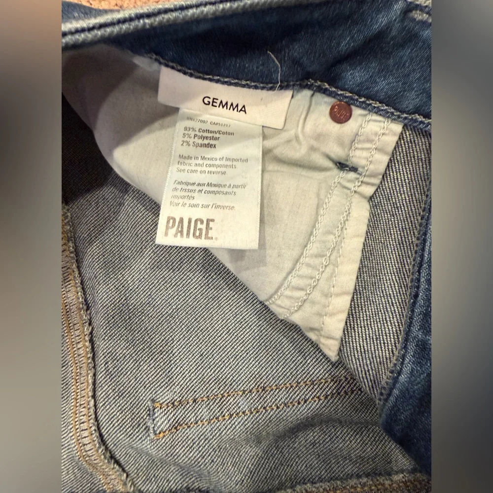 PAIGE Women's Skinny Jeans in Medium Wash Blue - Picture 3 of 6